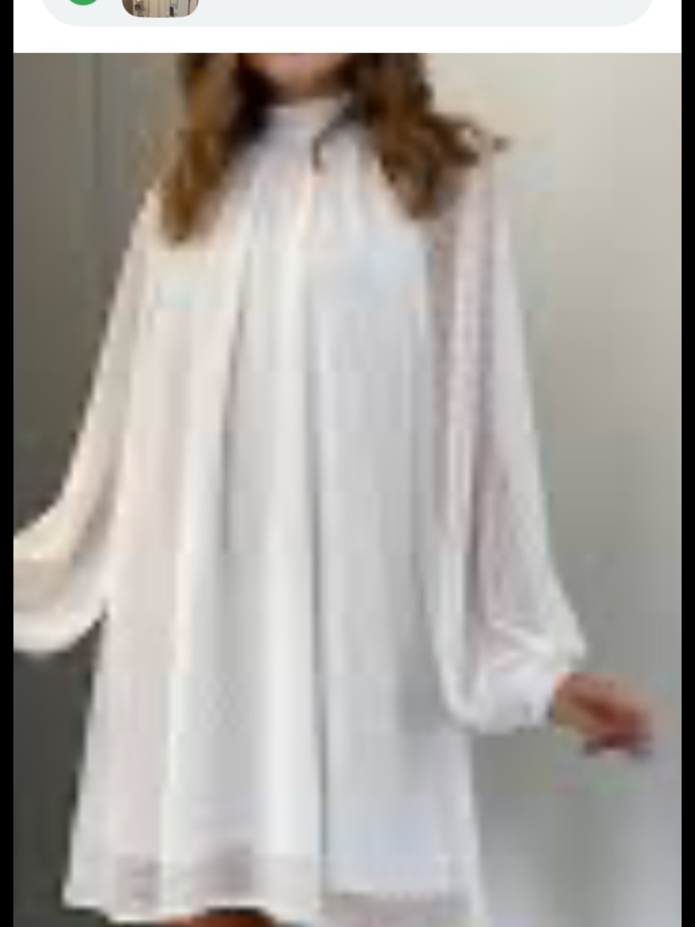 Nina Leonard Cream Swiss Dot Long Sleeve Mini Dress